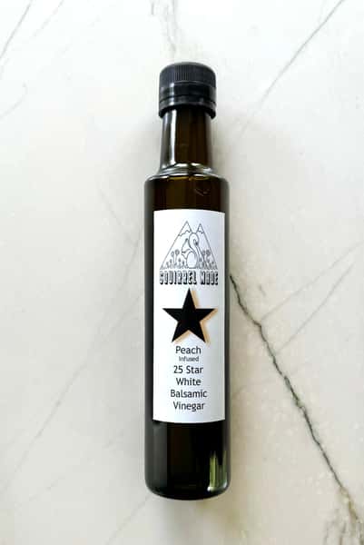 Squirrel Made Peach Infused 25 Star White Balsamic Vinegar
