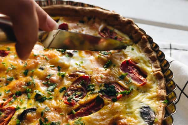 Sausage Mushroom Quiche