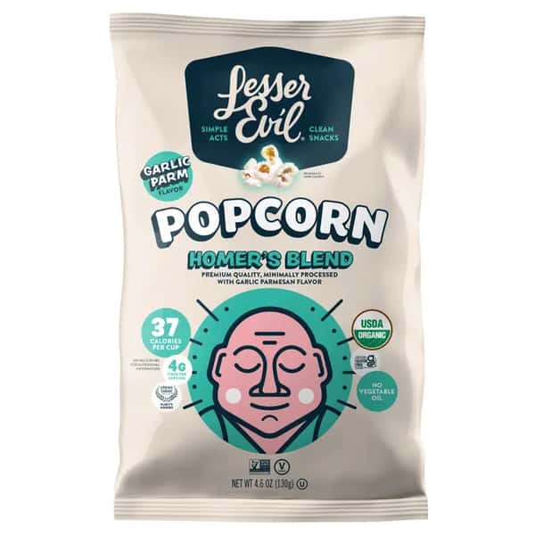 LesserEvil Organic Popcorn Homer's Blend
