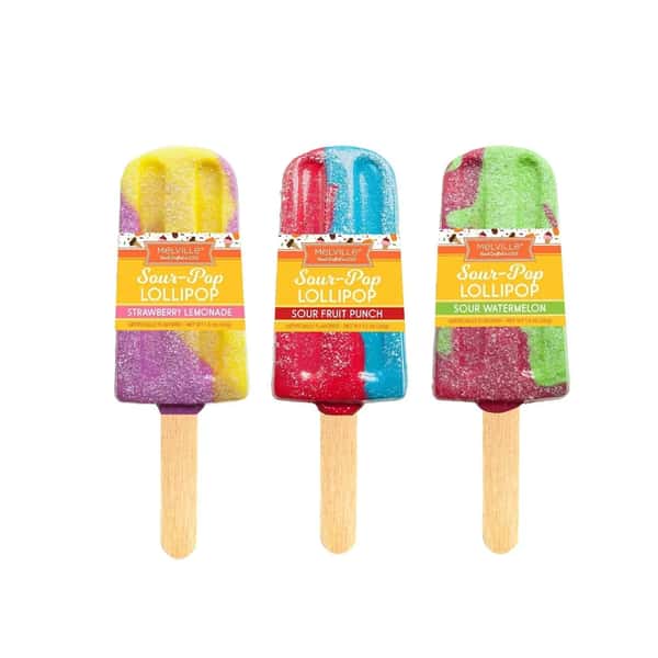 Melville Candy Co. Sour Pop Lollipops