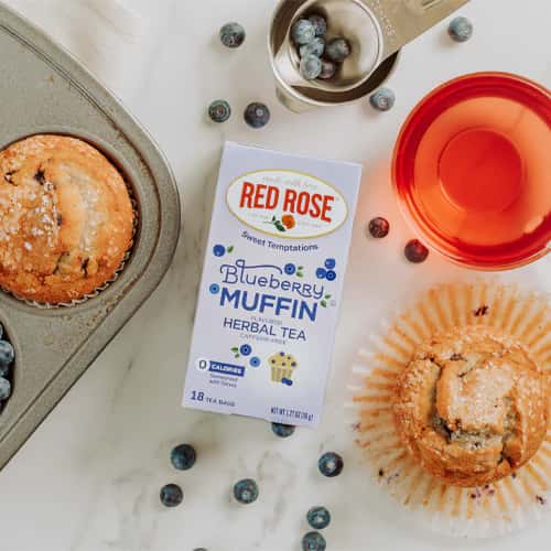 Red Rose Blueberry Muffin Tea