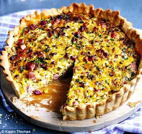 Bacon and Ham Quiche