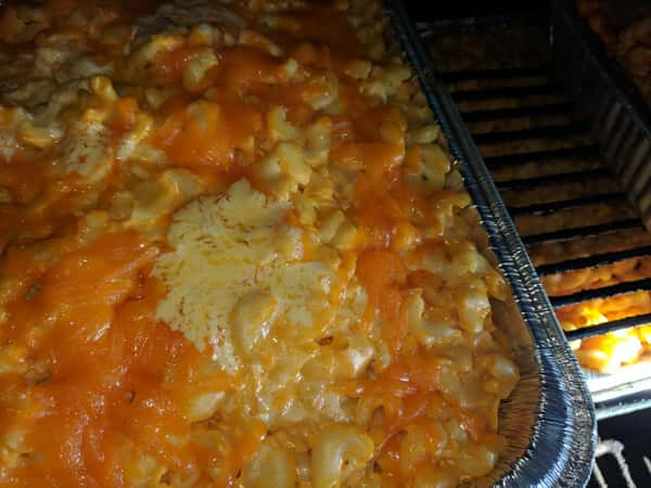 pan of mac and cheese