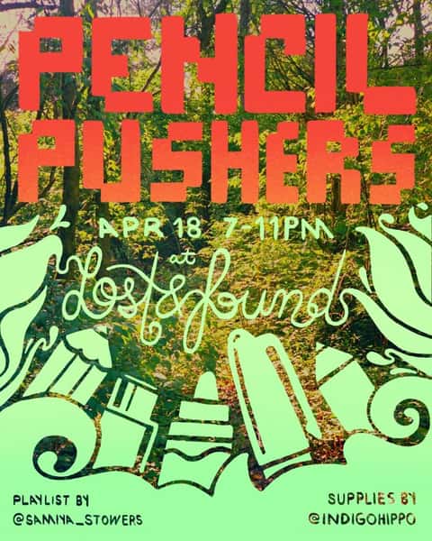 pencil pushers at lost and found otr - april 18th 2024