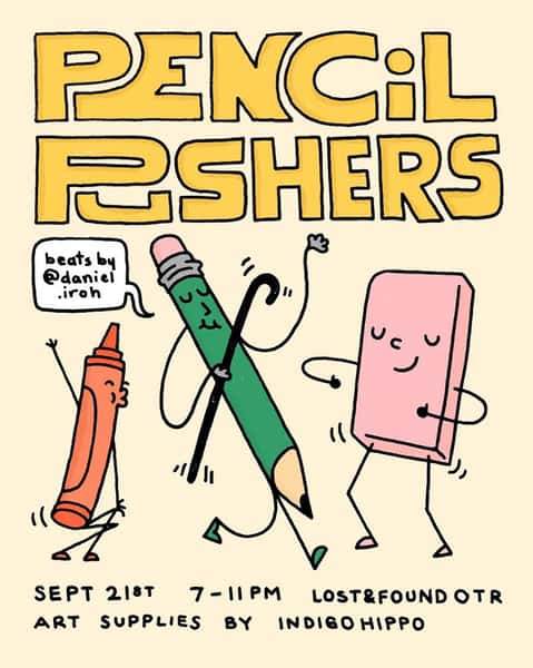 Pencil Pushers Drawing Event Lost & Found OTR September 21 2023