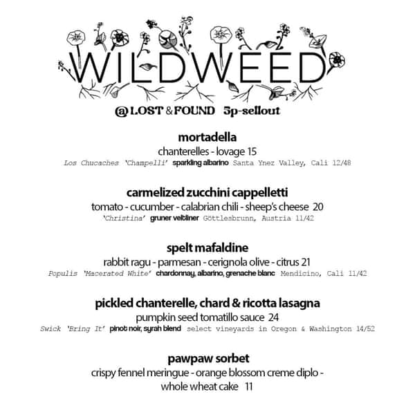 Wildweed pop up at the best bar in cincinnati