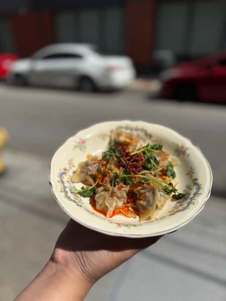 house made dumplings for juice & funk from bar in OTR