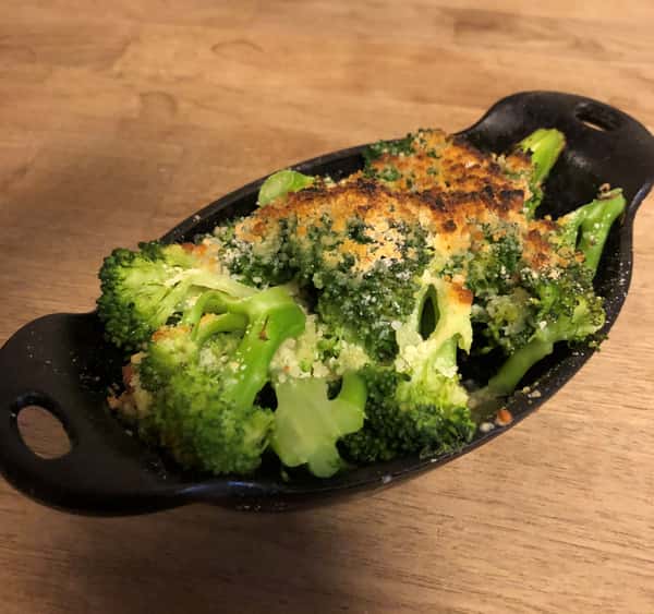 Roasted Broccoli in Parmesan, Garlic, & Lemon