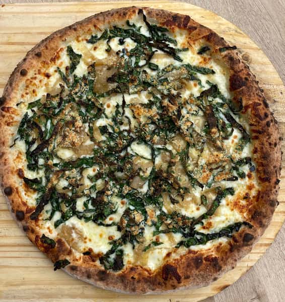 Charred Kale Pizza