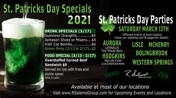 St. Patrick's Day Specials 