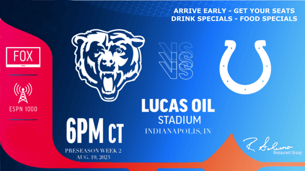 Chicago Bears vs. the Indianapolis Colts Preseason Week 2 Game