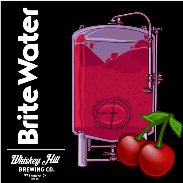 Brite Water Black Cherry, Whiskey Hill Brewery | Hard Seltzer | ABV: 5%