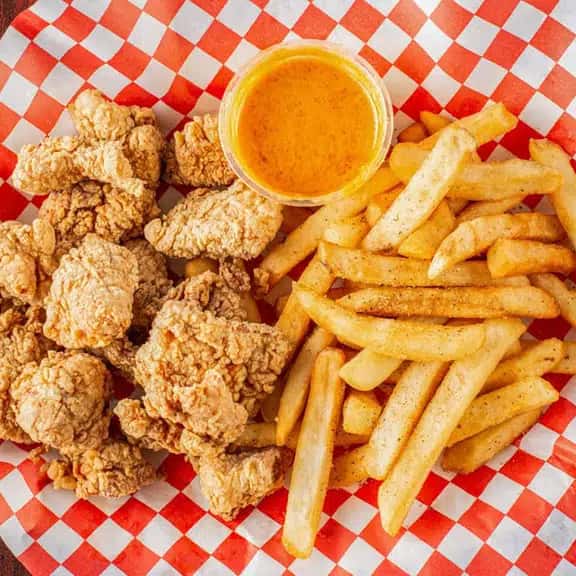 fried chicken & fries