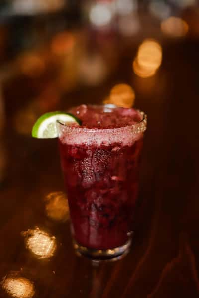 Blueberry Margarita Specialty Cocktails Thirsty Whale Tavern Tavern in Bar Harbor, ME