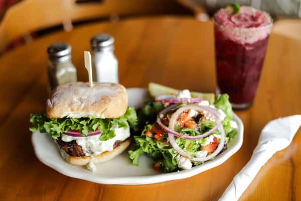 Blackened Blue Cheese Burger