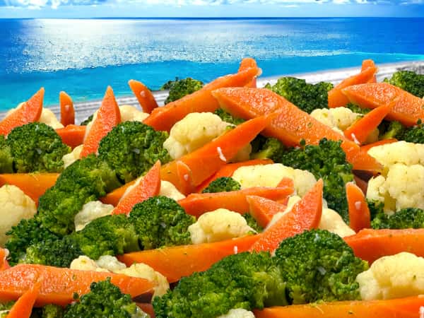 Steamed Vegetables Tray