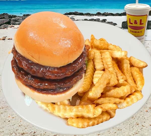 BBQ Double Cheeseburger Combo