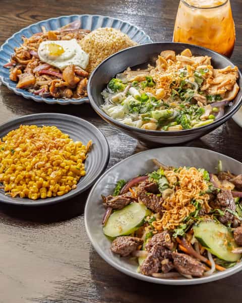 Fall cravings look a little different at Pho A'mie. 🍂❤️

Warm up with a comforting bowl of pho 🍜, dig into a hearty rice meal, or keep it fresh with one of our salads 🥗.

Whatever your table is craving, we've got something ready for it. 🥢✨
