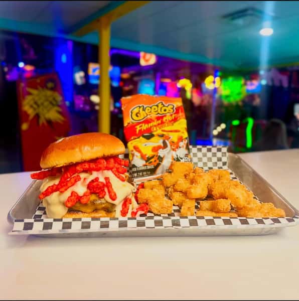 Hot Cheeto Cheeseburger
