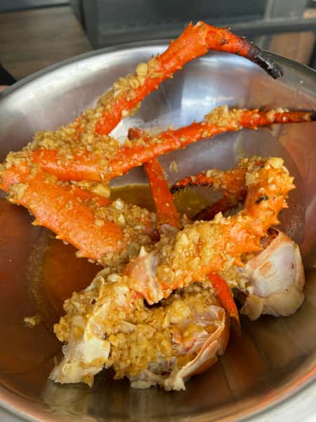 garlic king crab