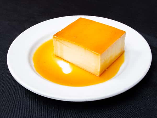 Flan de Queso Bandeja / Cheese flan Gray
