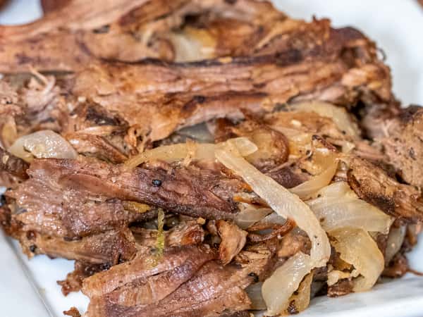 Vaca Frita (Shredded Beef) Tray