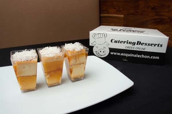 Mini Flan de Coco Tray 12 units