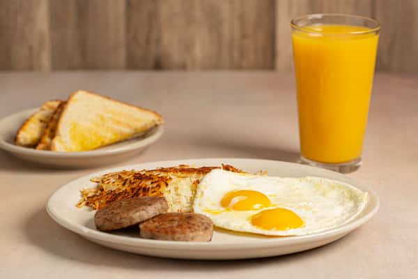 2 EGG BREAKFAST W/ SAUSAGE