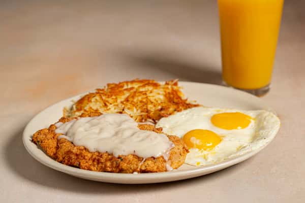 CHICKEN FRIED CHICKEN W/2 EGGS