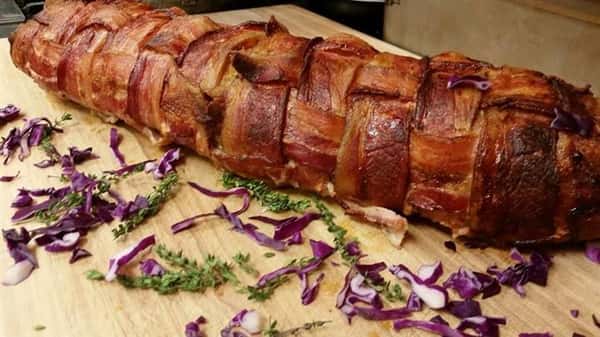 Bacon wrapped meat