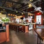 Bar top of restaurant