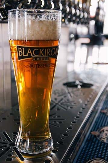 A glass of beer