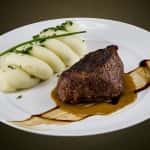Steak with whipped potatoes