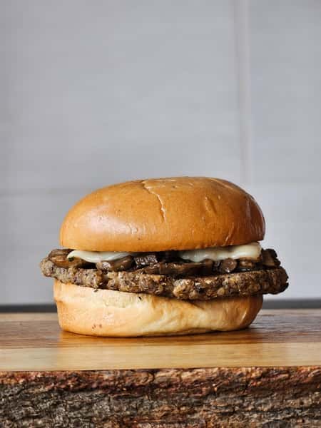 Mushroom & Swiss Veggie Burger