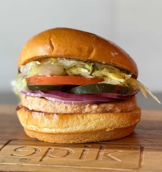 Old Skool Salmon Burger