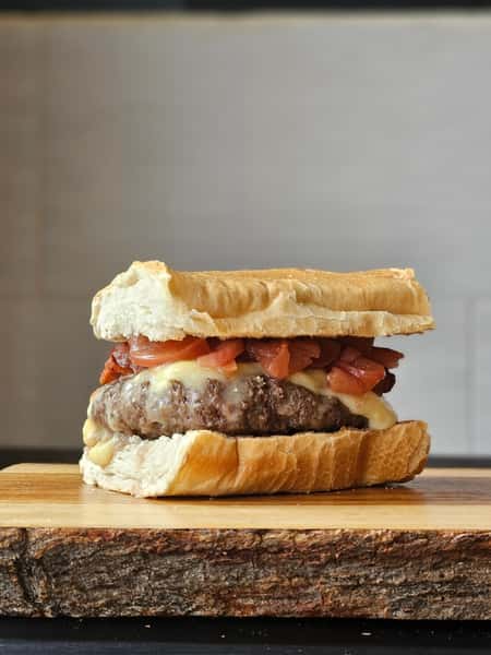 Fruit and Cheese Burger