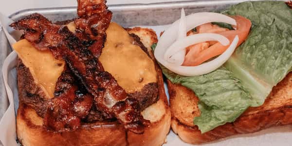 Texas Toast Bacon Cheeseburger