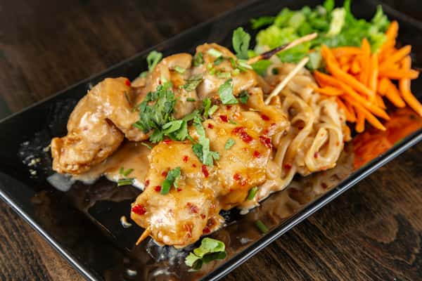Thai Peanut Chicken Kebabas