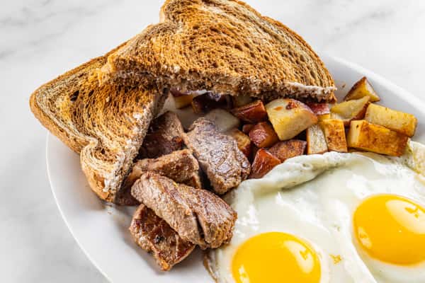 Steak Tips & Eggs