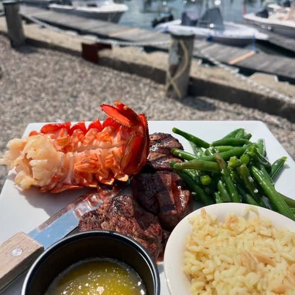 Complete meal from the restaurant