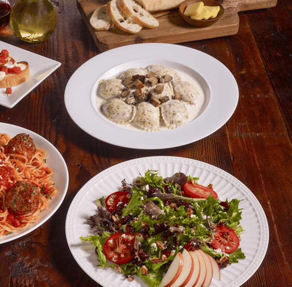 Oakhurst Salad & Mushroom Ravioli