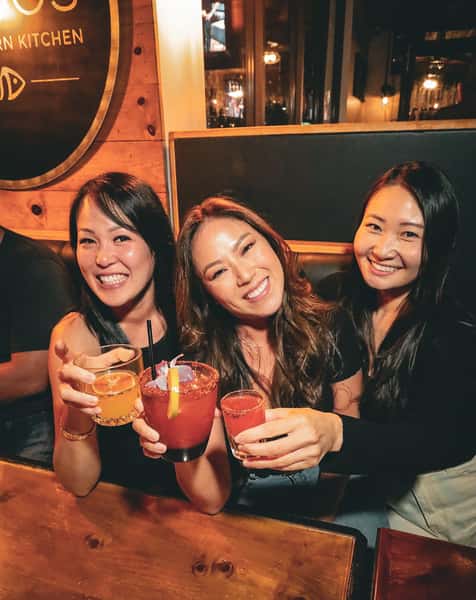 Friends drinking cocktails