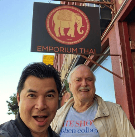 Emporium Thai's Owner John and a celebrity