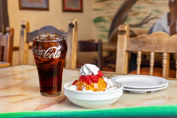 fried ice cream and coca cola