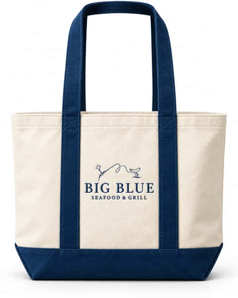Big Blue Seafood & Grill Tote Bag