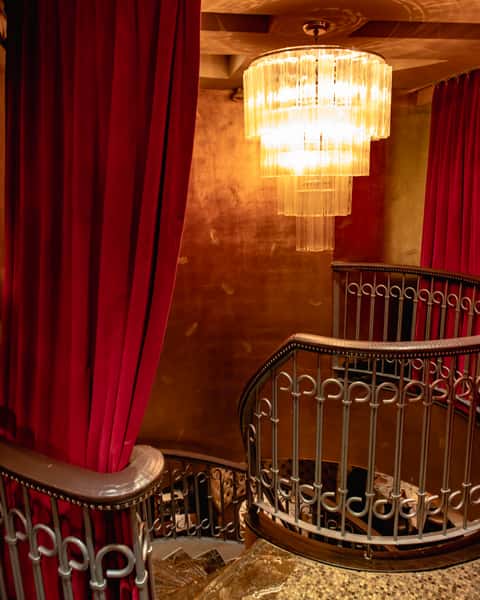 top of the stairs empire east second floor