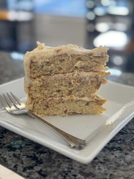 Italian Cream Cake Slice