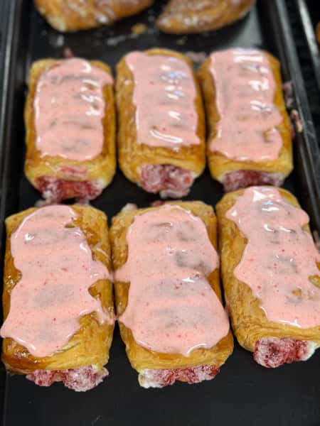 Cream Strawberry Croissant