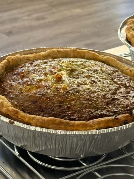 Broccoli, Bacon, Cheddar Whole Quiche