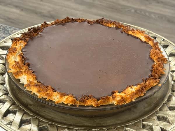 Chocolate Ganache Coconut pie, Gluten-Friendly 